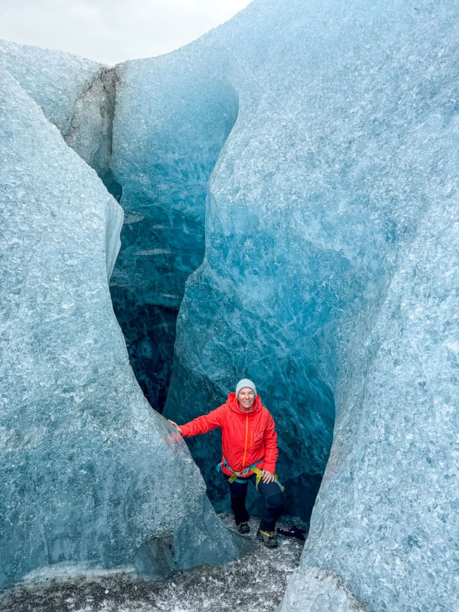 Gletscherwanderung in Island im Winter