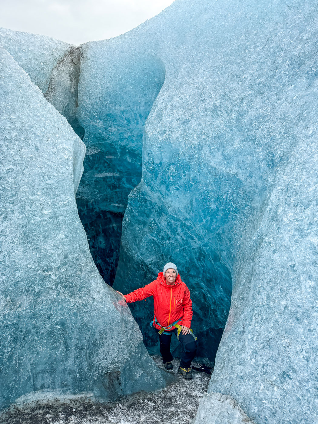 Gletscherwanderung in Island im Winter