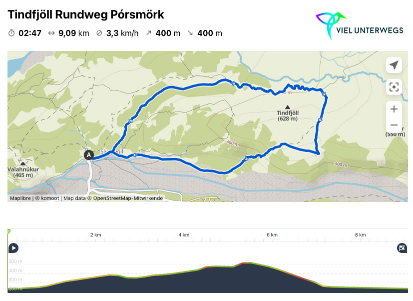Pórsmörk: Tindfjöll Rundweg - tolle Wanderung in Island