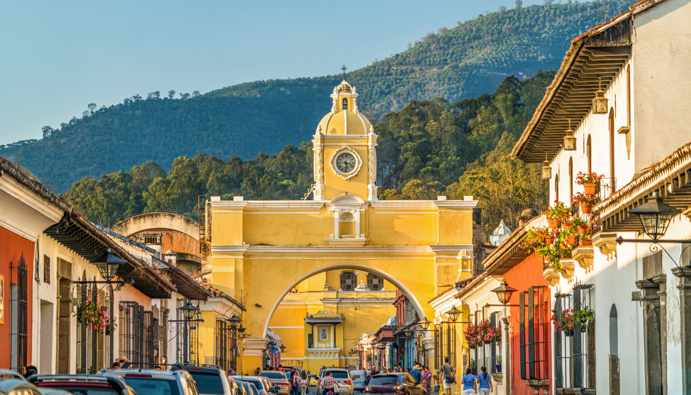 Antigua während der Trockenzeit bei meiner Guatemala Reise