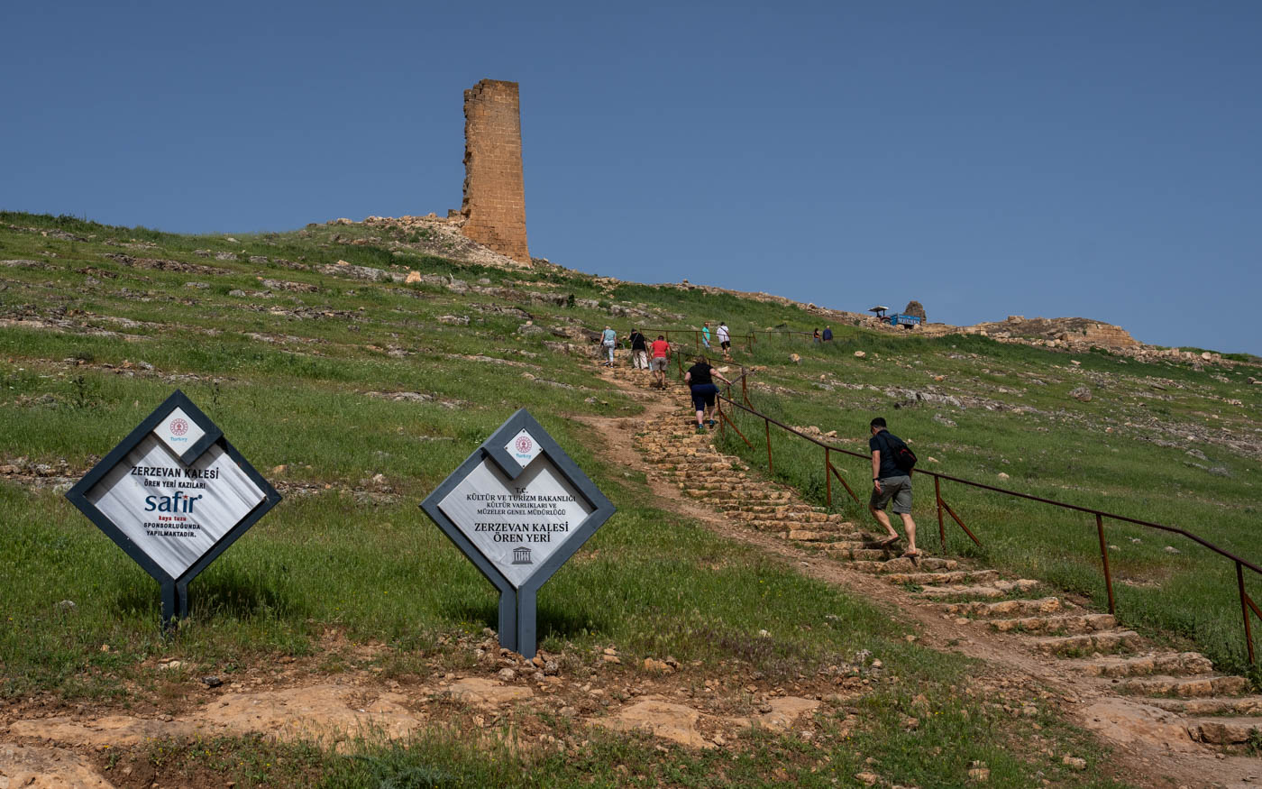 Aufstieg zu Zerzevan Kalesi