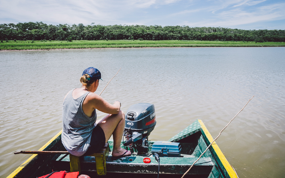 Piranha angeln auf dem Amazonas