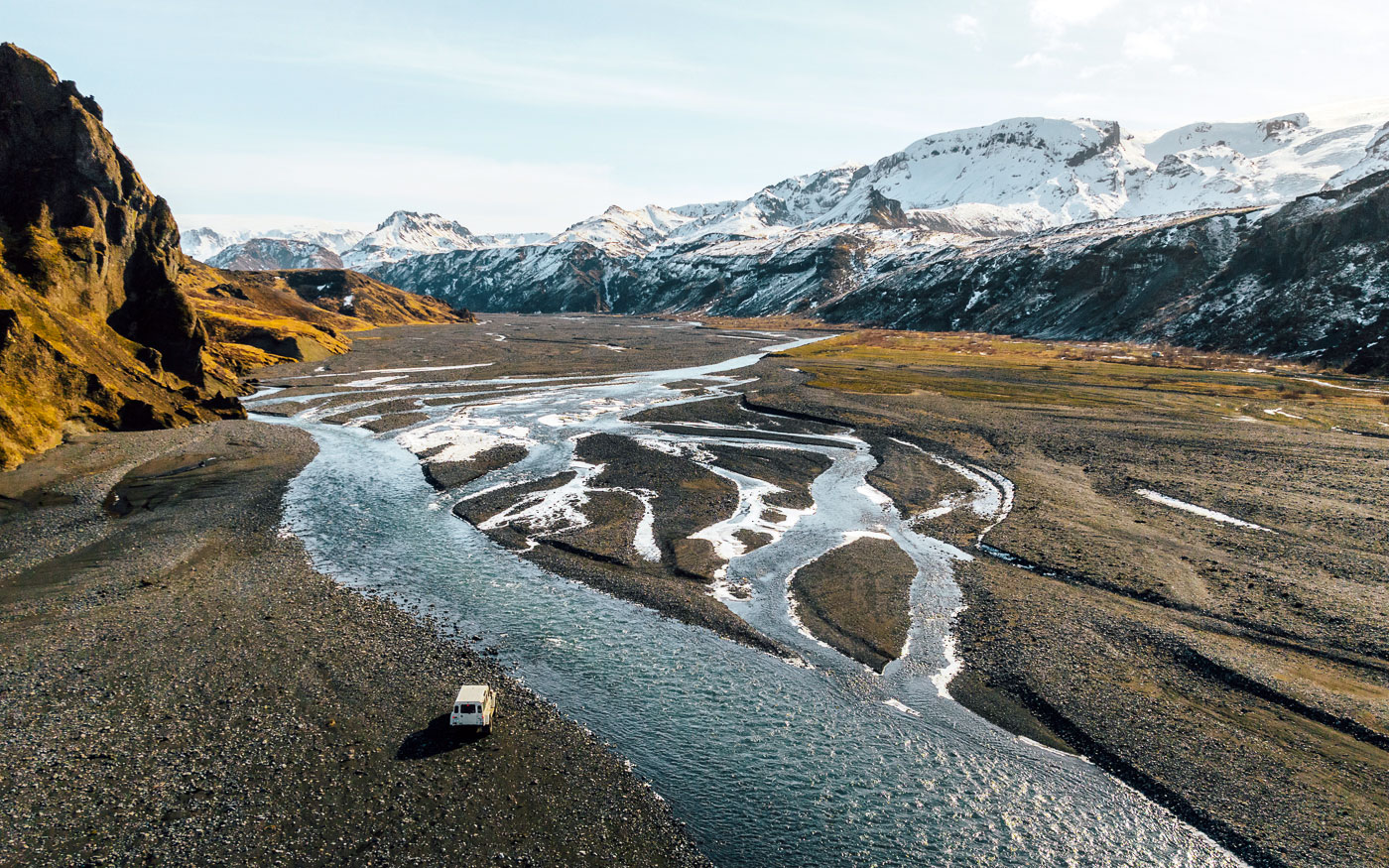 Thorsmörk im Winter mit Superjeep.