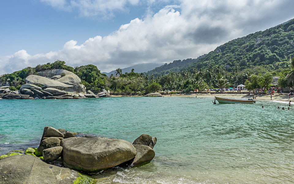 Tayrona Nationalpark im Norden von Kolumbien im Januar ein Highlight