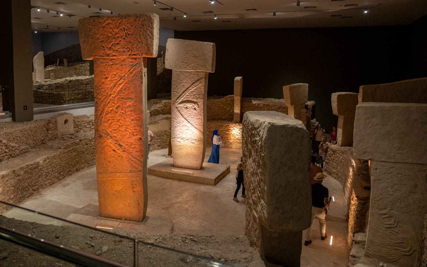 Göbekli Tepe Nachbau im archäologisches Museum Sanilurfa