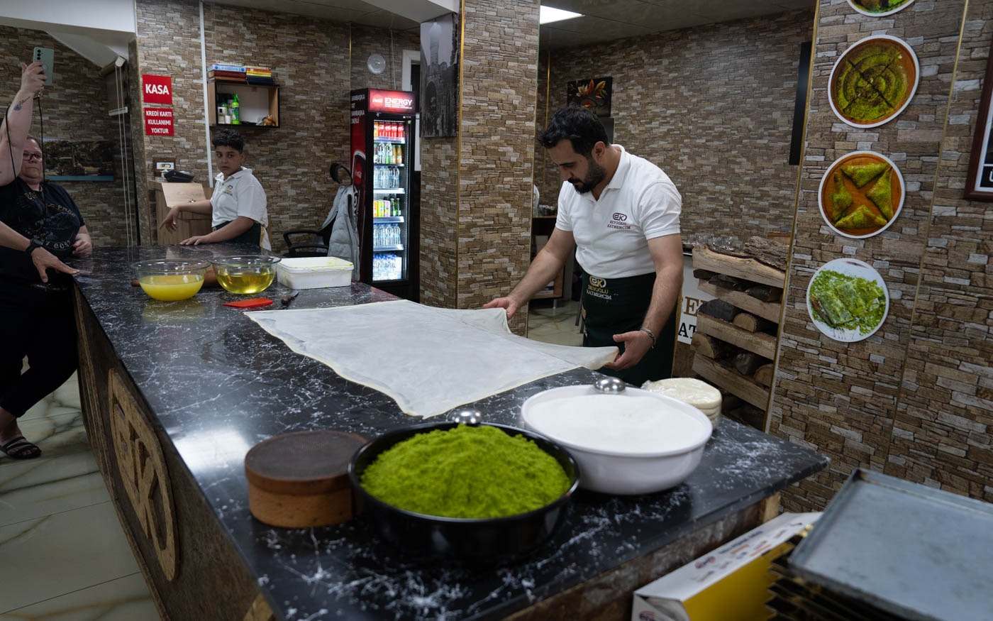 Hauchdünner Teig eines Katmer