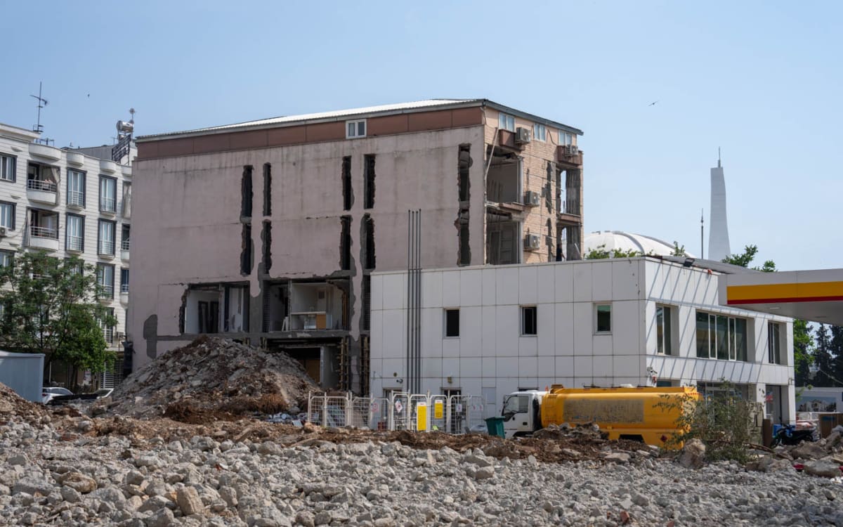 Vom Erdbeben zerstörte Stadt Adiyaman
