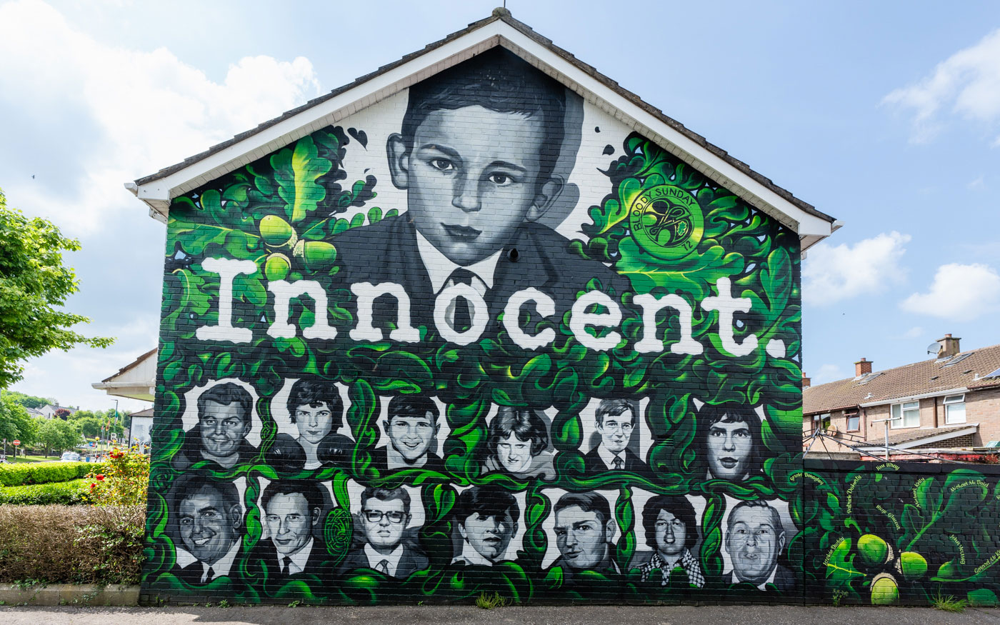 Innocent Mural in Borgside, Derry