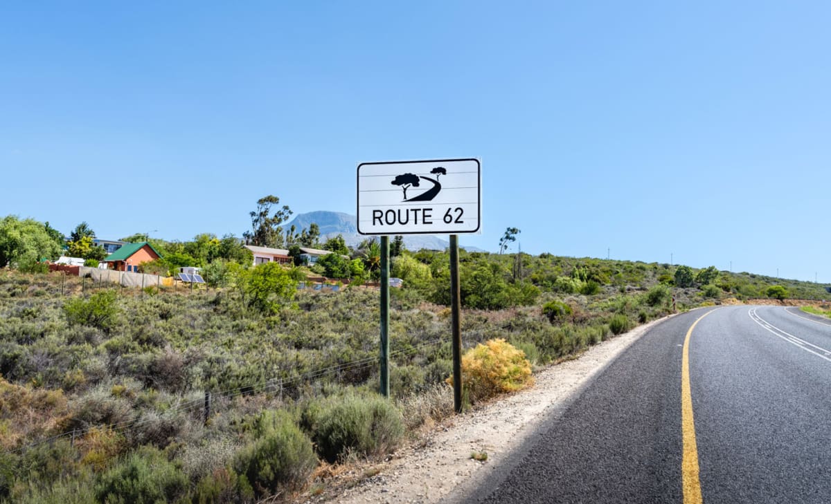 Route 62 Schild Südafrika