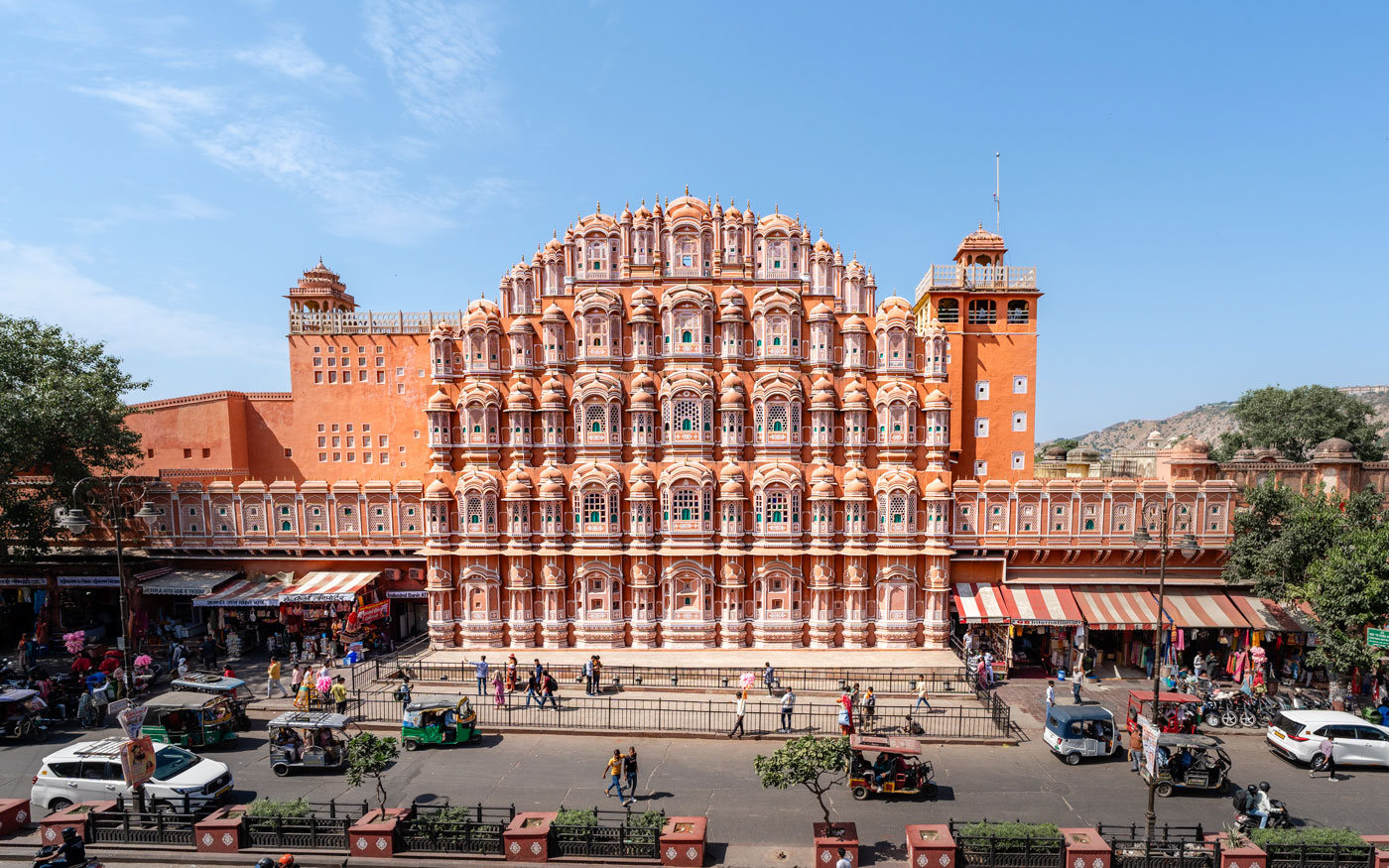 Indien Rundreise Rajasthan Highlights: Hawa Mahal in Jaipur