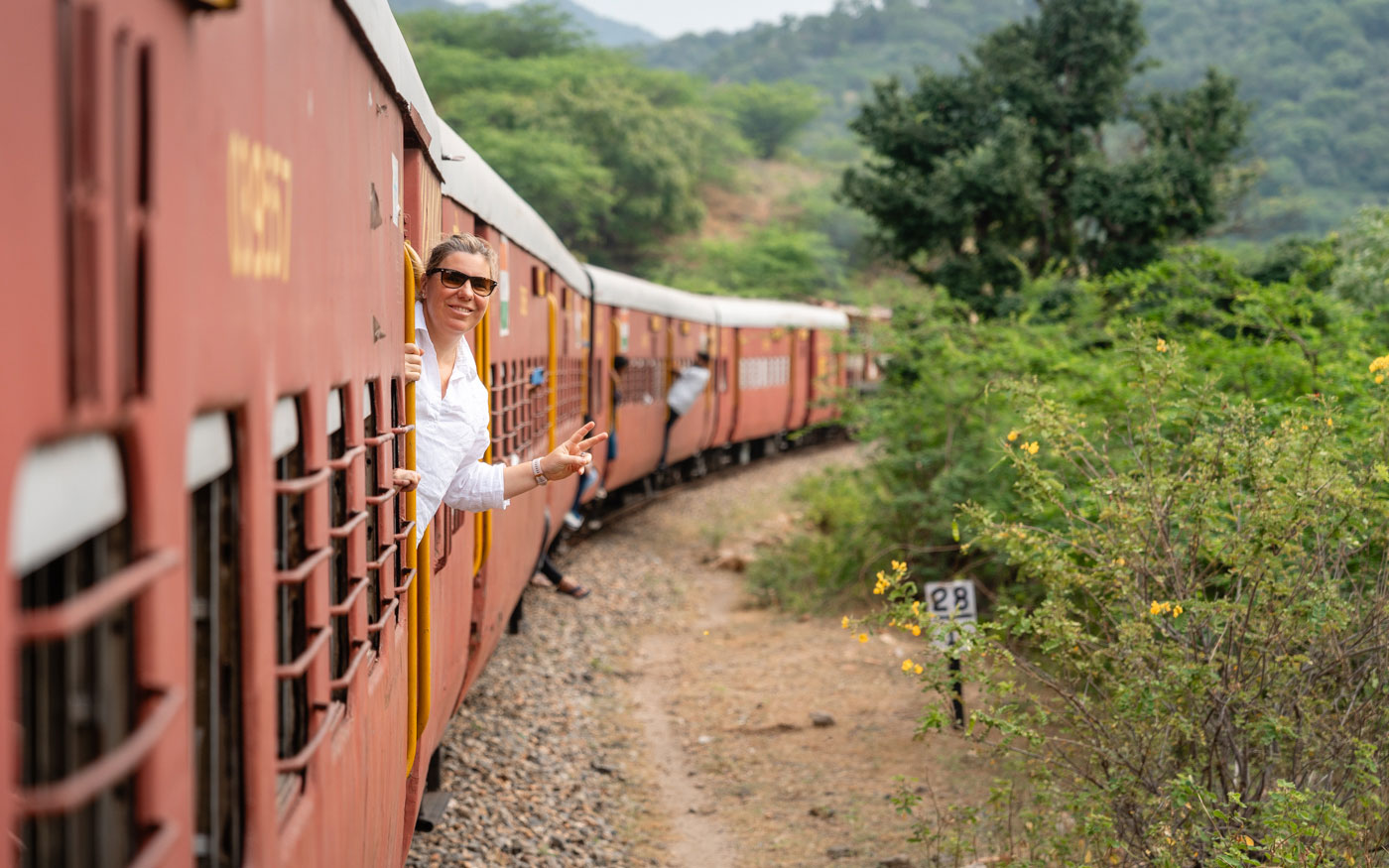 Zug fahren in Indien