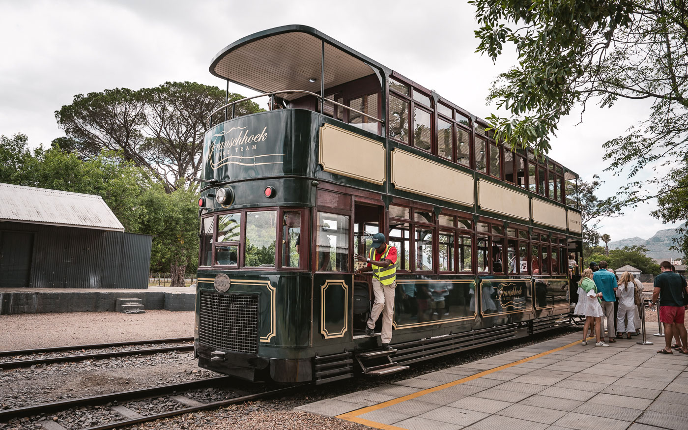 Groot Drakenstein Terminal der Wine Tram in Franschhoek
