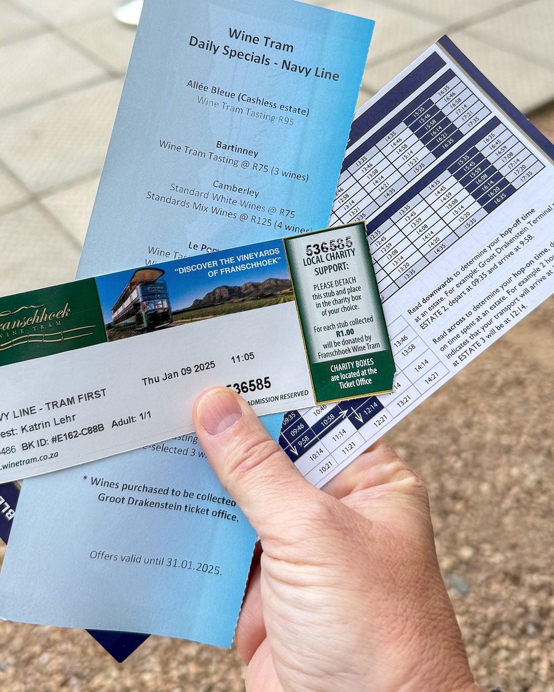 Tickets und Informationen zur Wine Tram in Franschhoek